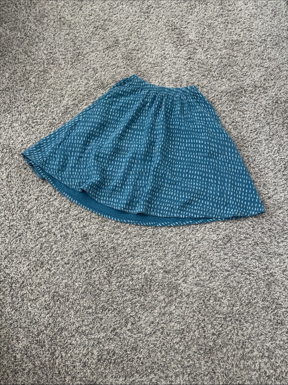 Alice + Ames blue patterned skirt
